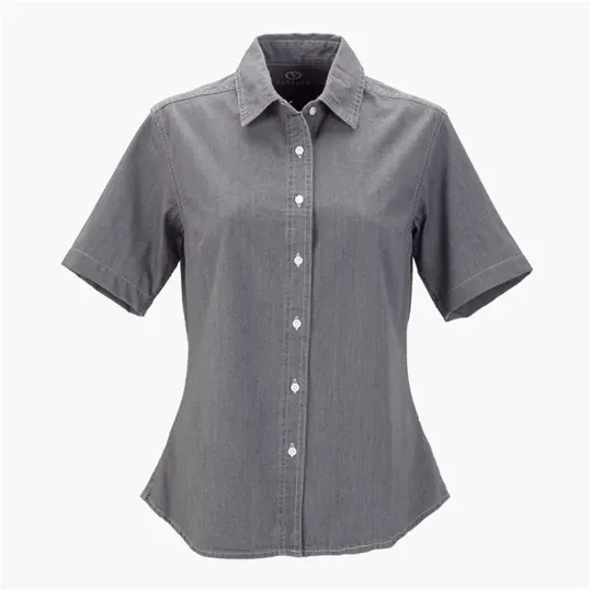 Women's Short-Sleeve Hudson Denim Shirt — view 4