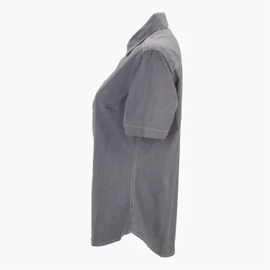 Women's Short-Sleeve Hudson Denim Shirt — view 5