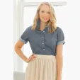 Women's Short-Sleeve Hudson Denim Shirt — view 11