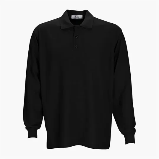 Vantage Long Sleeve Soft-Blend Double-Tuck Pique Polo