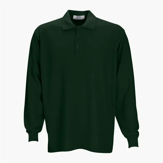 Vantage Long Sleeve Soft-Blend Double-Tuck Pique Polo — view 5