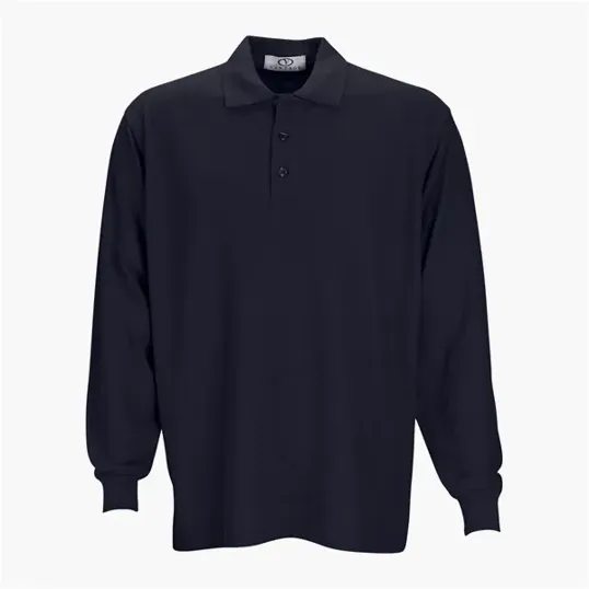 Vantage Long Sleeve Soft-Blend Double-Tuck Pique Polo — view 9