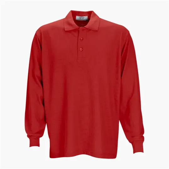 Vantage Long Sleeve Soft-Blend Double-Tuck Pique Polo — view 12