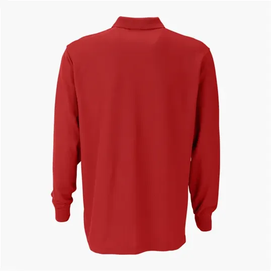 Vantage Long Sleeve Soft-Blend Double-Tuck Pique Polo — view 15