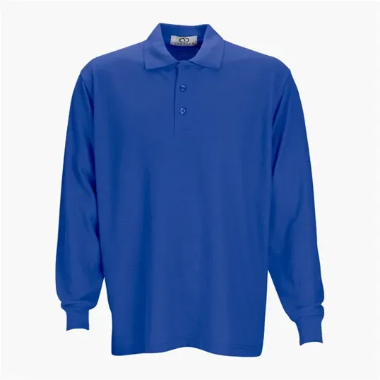 Vantage Long Sleeve Soft-Blend Double-Tuck Pique Polo — view 16