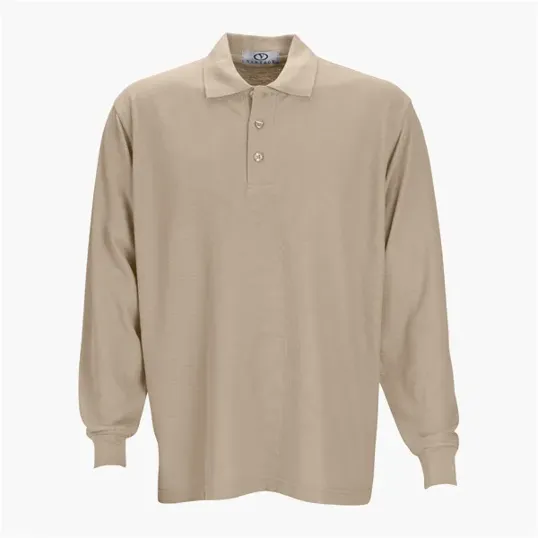 Vantage Long Sleeve Soft-Blend Double-Tuck Pique Polo — view 20