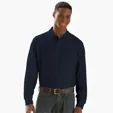 Vantage Long Sleeve Soft-Blend Double-Tuck Pique Polo — view 28