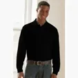 Vantage Long Sleeve Soft-Blend Double-Tuck Pique Polo — view 33