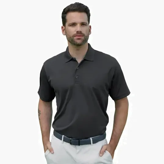 Omega Solid Mesh Tech Polo — view 87
