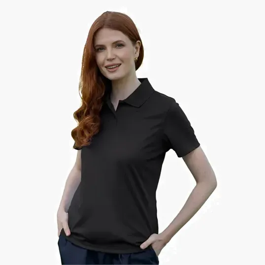 Women's Omega Solid Mesh Tech Polo by Vansport — view 85