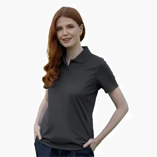 Women's Omega Solid Mesh Tech Polo by Vansport — view 91