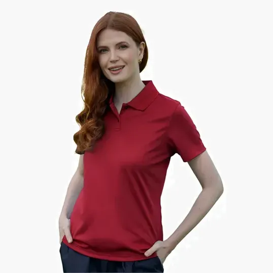 Women's Omega Solid Mesh Tech Polo by Vansport — view 102