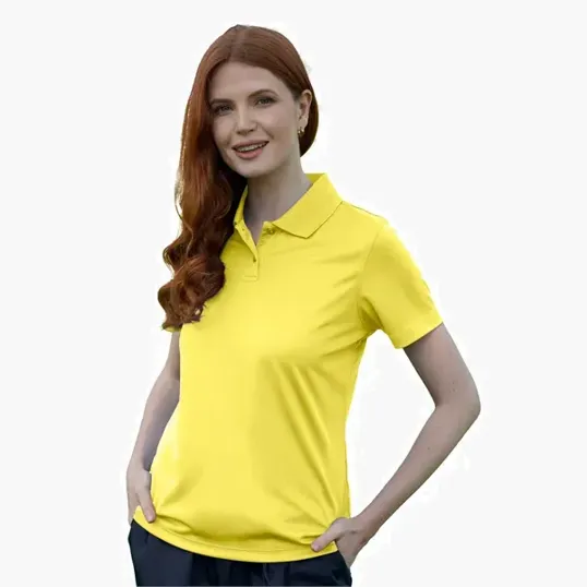 Women's Omega Solid Mesh Tech Polo by Vansport — view 103