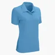 Women's Omega Solid Mesh Tech Polo by Vansport — view 24