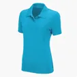 Women's Omega Solid Mesh Tech Polo by Vansport — view 43