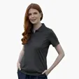 Women's Omega Solid Mesh Tech Polo by Vansport — view 91