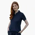 Women's Omega Solid Mesh Tech Polo by Vansport — view 97