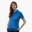 Women's Omega Solid Mesh Tech Polo by Vansport — view 100