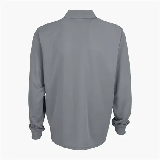 Vansport Omega Long Sleeve Solid Mesh Tech Polo — view 5