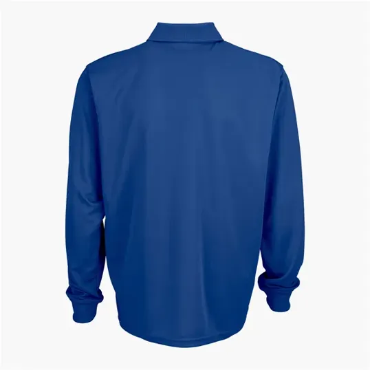 Vansport Omega Long Sleeve Solid Mesh Tech Polo — view 7