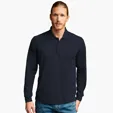 Vansport Omega Long Sleeve Solid Mesh Tech Polo — view 15