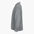 Vansport Omega Long Sleeve Solid Mesh Tech Polo — view 23