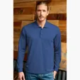 Vansport Omega Long Sleeve Solid Mesh Tech Polo — view 27