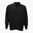Vansport Omega Long Sleeve Solid Mesh Tech Polo — view 2