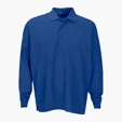 Vansport Omega Long Sleeve Solid Mesh Tech Polo