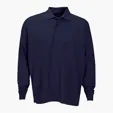 Vansport Omega Long Sleeve Solid Mesh Tech Polo — view 12