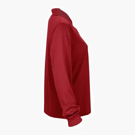 Vansport Women's Omega Long Sleeve Solid Mesh Tech Polo — view 29
