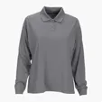 Vansport Women's Omega Long Sleeve Solid Mesh Tech Polo — view 14