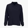 Vansport Women's Omega Long Sleeve Solid Mesh Tech Polo — view 12