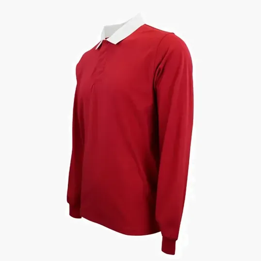 Rugby Polo Long Sleeve 100% Cotton Jersey — view 6