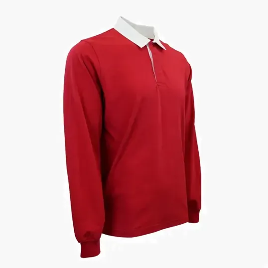 Rugby Polo Long Sleeve 100% Cotton Jersey — view 7