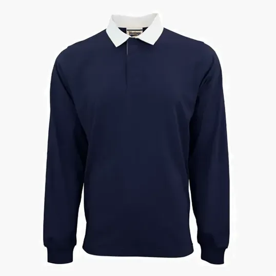 Rugby Polo Long Sleeve 100% Cotton Jersey — view 9