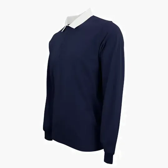 Rugby Polo Long Sleeve 100% Cotton Jersey — view 10