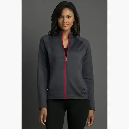 Vantage Women's Brushed Back Micro-Fleece Full-Zip Jacket — view 45