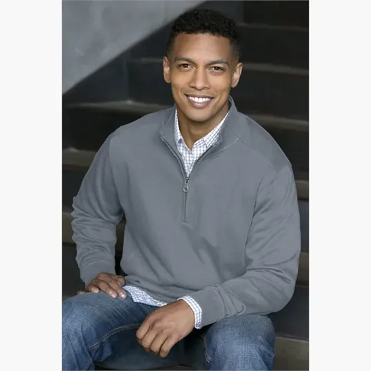 Vantage Premium Cotton 1/4-Zip Fleece Pullover — view 13
