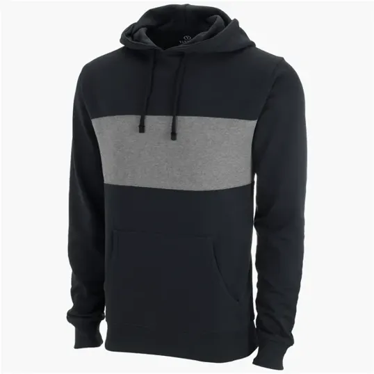 Premium Cotton Blocked Fleece Pullover Hoodie — view 11