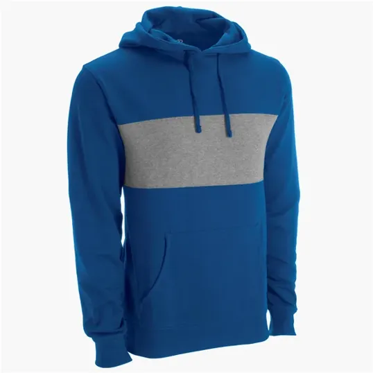 Premium Cotton Blocked Fleece Pullover Hoodie — view 16