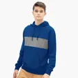 Premium Cotton Blocked Fleece Pullover Hoodie — view 24