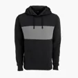 Premium Cotton Blocked Fleece Pullover Hoodie — view 4