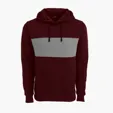 Premium Cotton Blocked Fleece Pullover Hoodie — view 6