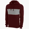 Premium Cotton Blocked Fleece Pullover Hoodie — view 7