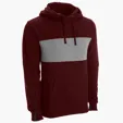Premium Cotton Blocked Fleece Pullover Hoodie — view 8