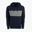 Premium Cotton Blocked Fleece Pullover Hoodie — view 10