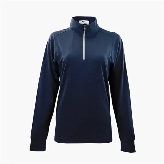 Vantage Women's Grid 1/4 Zip Pullover — view 9
