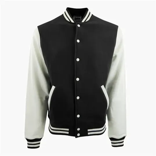 Varsity Award Jacket with Snap-Front Closure