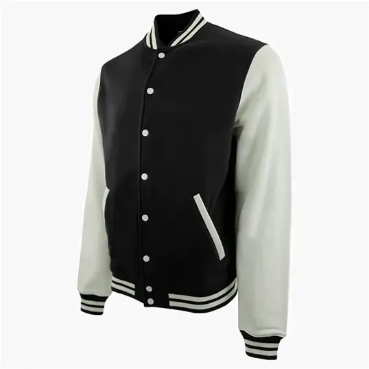 Varsity Award Jacket with Snap-Front Closure — view 2